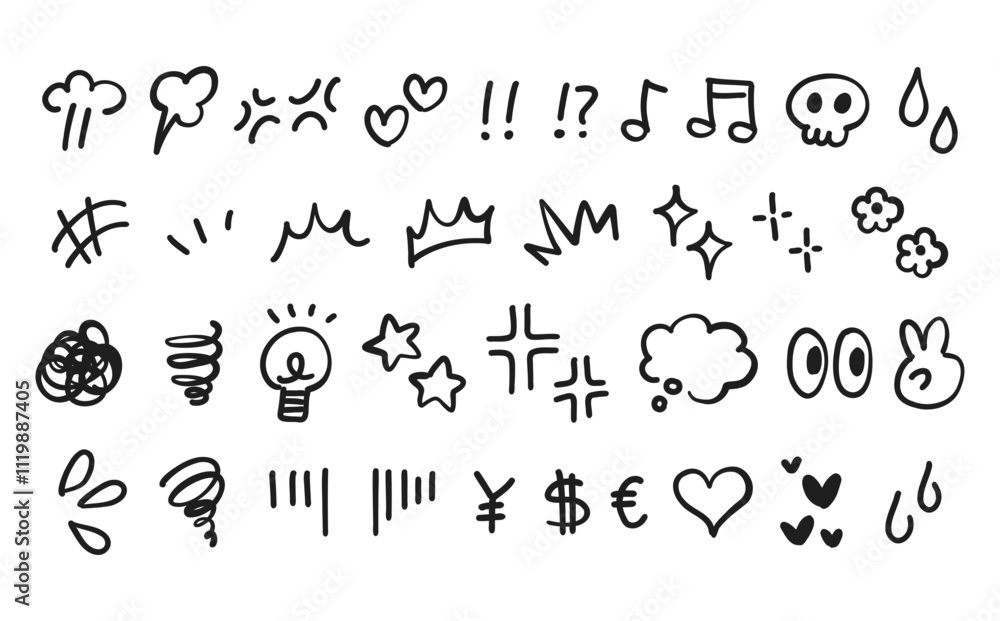 手書きの絵文字まとめ 手書きの絵文字まとめ