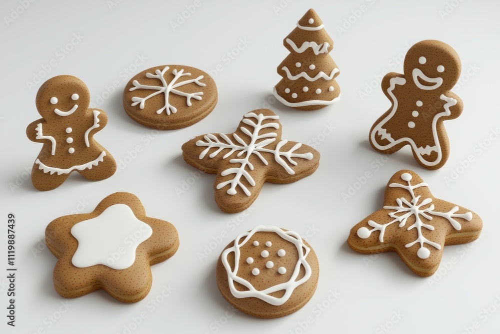 A Delightful Collection of Christmas Gingerbread Cookies: Festive Treats for the Holiday Season