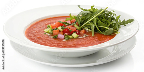 Gazpacho with Rocket Salad