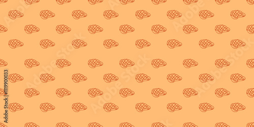 Beef Meat Pattern background. doodle steak pattern background. doodle meat pattern background.