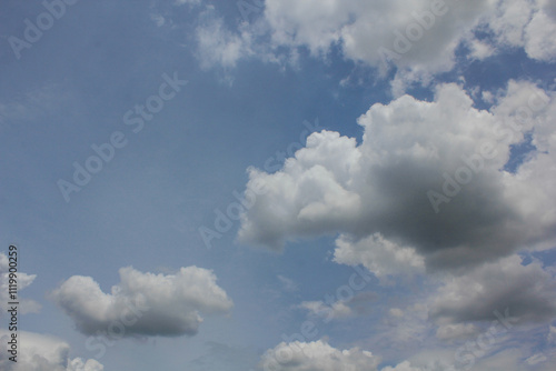 Soft white clound and blue sky background.