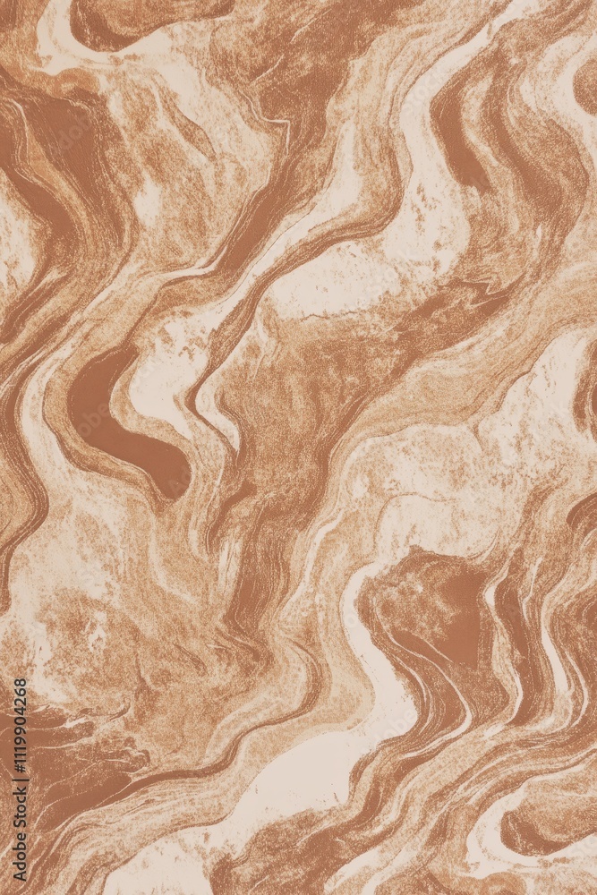 Abstract pattern with swirling textures of brown and cream shades of the color of the year Mocha Mousse creates a dynamic and artistic background Abstract pattern with swirling textures of brown and cream shades of the color of the year Mocha Mousse creates a dynamic and artistic background
