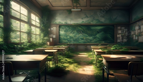 The once-bustling room is now a peaceful retreat.  