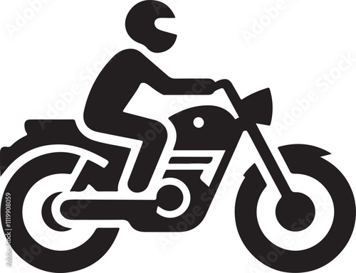  Motorcycle Rider Icon Vector Graphic Download Stock Image
