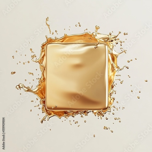 abstract marketing background featuring gold ingots and luxurious gold foil textures in a high-quality 3D rendering. Set against a white background, this illustration symbolizes financial success and 