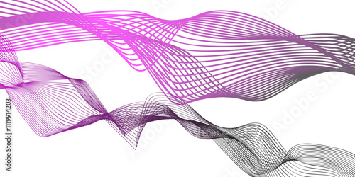 Abstract background with business lines white background vector illustration. Design for banner, wallpaper, background and many more. peach fuzz with dynamic waves for wedding design. 