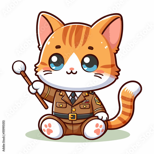 cartoon of cat 