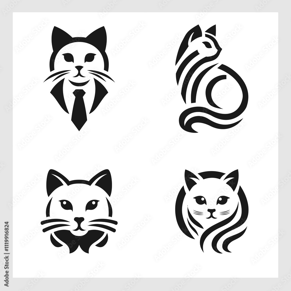 Obraz premium CAT LOGO COLLECTION