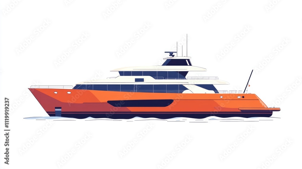transport vessel flat design side view shipping economy theme cartoon drawing vivid transport vessel flat design side view shipping economy theme cartoon drawing vivid