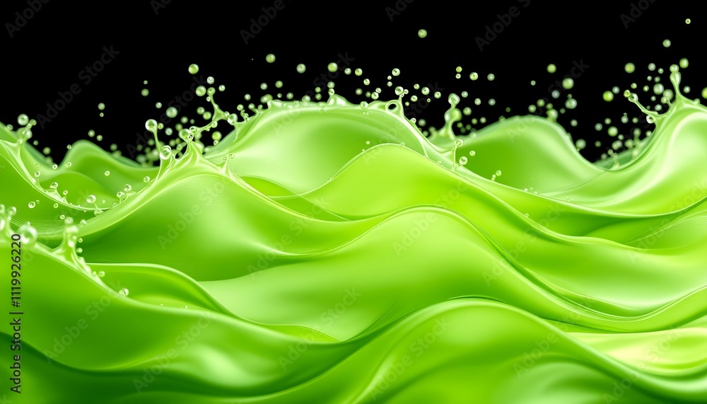Soft lime green waves, vibrant yet soothing for natural beauty promotions. Abstract minimal background with a green gradient. Dynamic wave banner background with soft green color Soft lime green waves, vibrant yet soothing for natural beauty promotions. Abstract minimal background with a green gradient. Dynamic wave banner background with soft green color