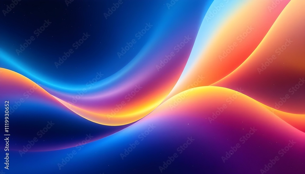 Vibrant rainbow, orange blue teal white psychedelic grainy gradient color flow wave on black background. Colorful 3d waves abstract background design. Vibrant rainbow, orange blue teal white psychedelic grainy gradient color flow wave on black background. Colorful 3d waves abstract background design.