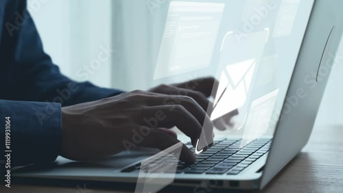 Business person checking email inbox, organizing and prioritizing messages for better productivity. Learn smart email techniques for effective communication. UUID