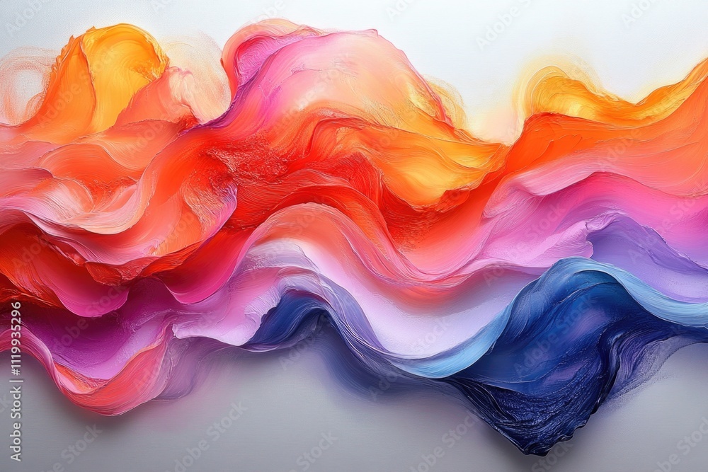 Vibrant abstract colorful waves in dynamic fluid motion art Vibrant abstract colorful waves in dynamic fluid motion art