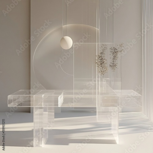 Illuminating Minimalist Dcor in Serene Modern Interior