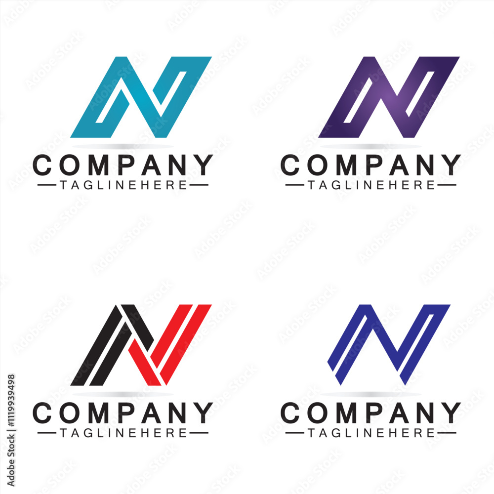 Letter N logo icon design template elements Letter N logo icon design template elements
