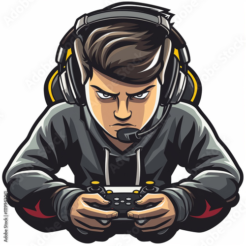 Gaming logo avatar for a gaming streamer or blogger channel