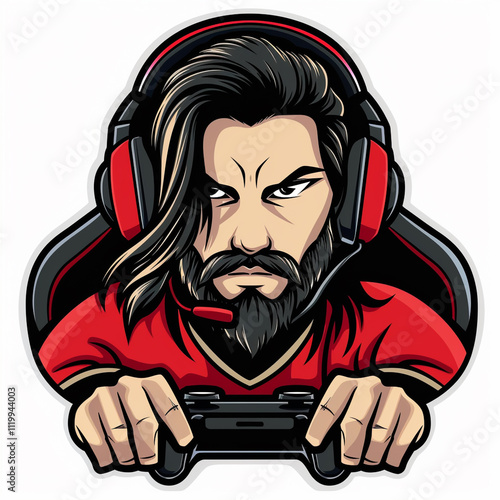 Gaming logo avatar for a gaming streamer or blogger channel