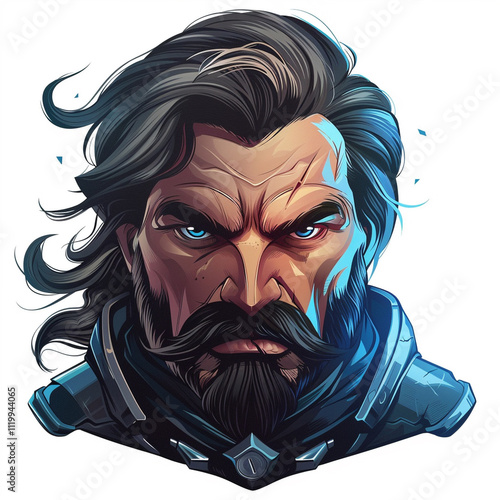 Gaming logo avatar for a gaming streamer or blogger channel