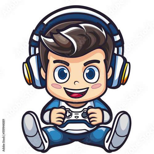 Gaming logo avatar for a gaming streamer or blogger channel