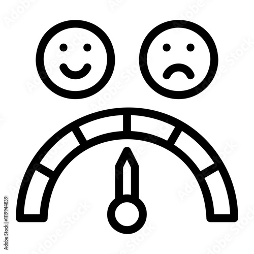 satisfaction line icon