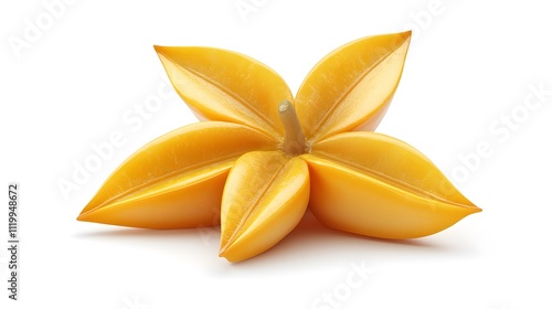 3D Carambola icon on a white background