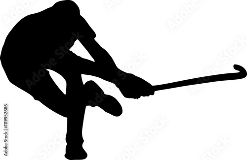 Hockey Player Silhouette