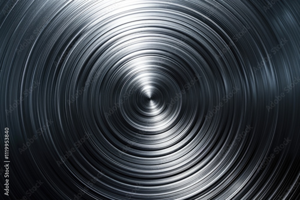 Abstract Metallic Design: Polished Art Background with Bright Circular Shapes Abstract Metallic Design: Polished Art Background with Bright Circular Shapes