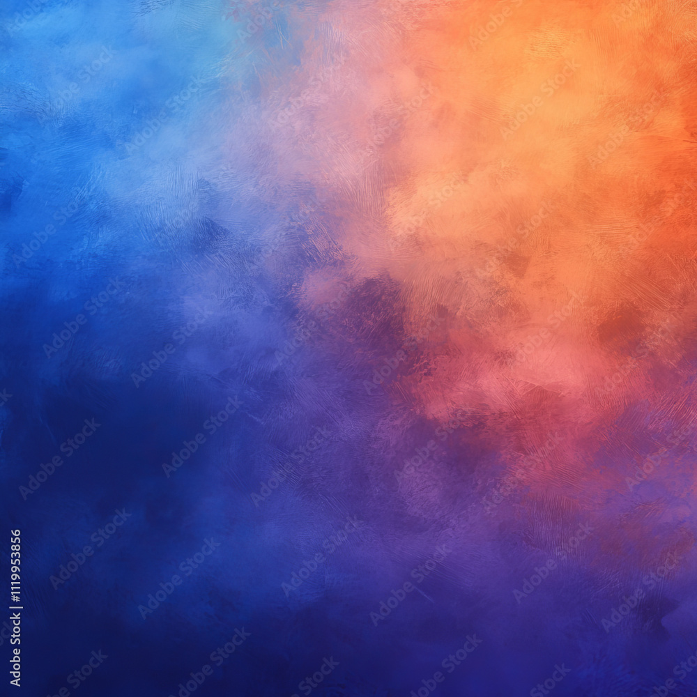 Vibrant Blue and Orange Abstract Art Vibrant Blue and Orange Abstract Art