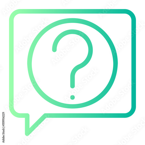 question gradient icon