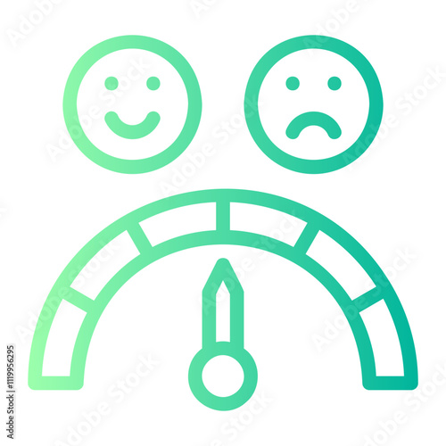 satisfaction gradient icon