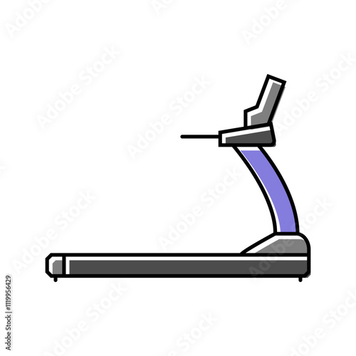treadmill fitness tool color icon vector. treadmill fitness tool sign. isolated symbol illustration