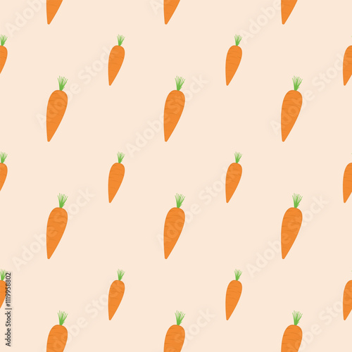 Seamless pattern with carrot. Vector illustration.