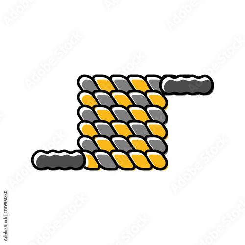 battle ropes fitness tool color icon vector. battle ropes fitness tool sign. isolated symbol illustration