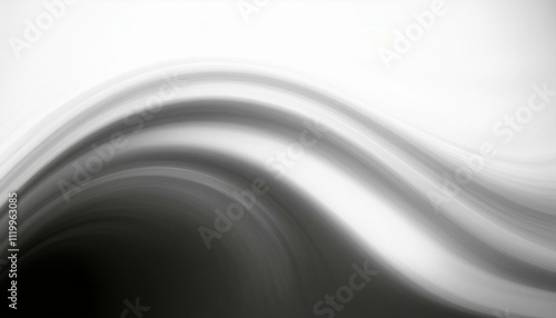 Szara fala na białym tle © Monika