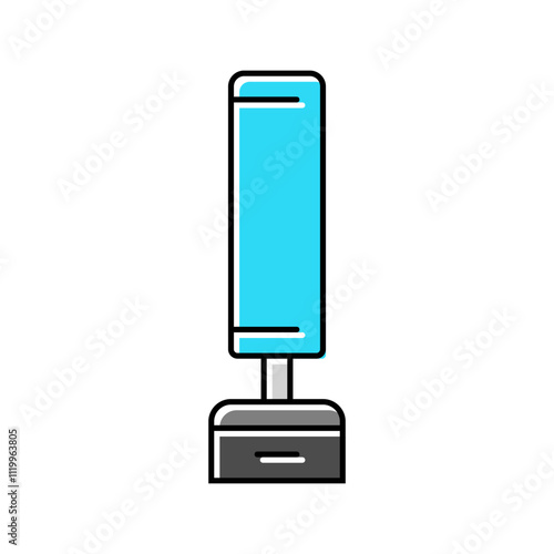 punching bag fitness tool color icon vector. punching bag fitness tool sign. isolated symbol illustration