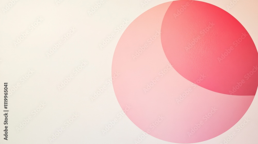Pink and Cream Abstract Circular Design - Minimalist Background with Copy Space Pink and Cream Abstract Circular Design - Minimalist Background with Copy Space
