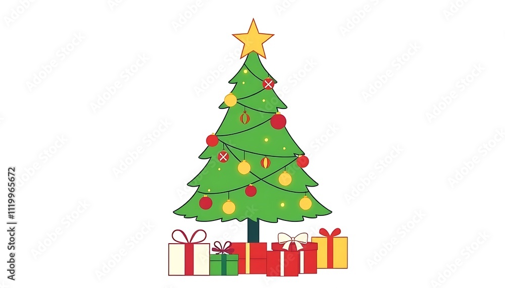 christmas tree with gifts christmas tree with gifts