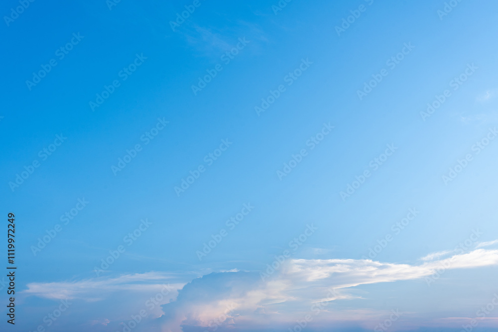 Serene Blue Sky Cloudscape Background Image Serene Blue Sky Cloudscape Background Image