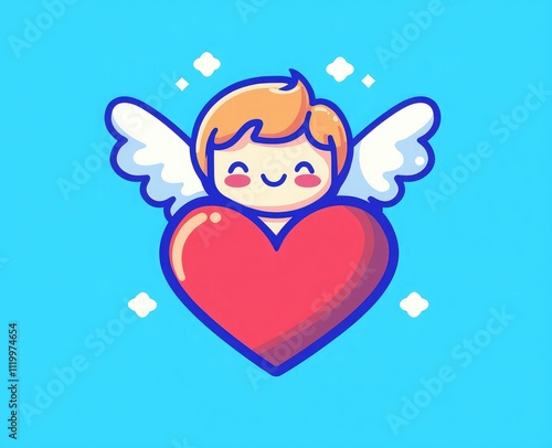 angel with heart