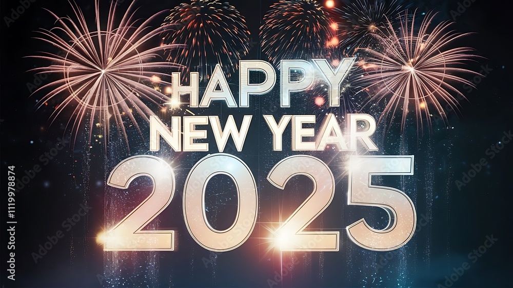 Happy New Year 2025 Festive Background Happy New Year 2025 Festive Background