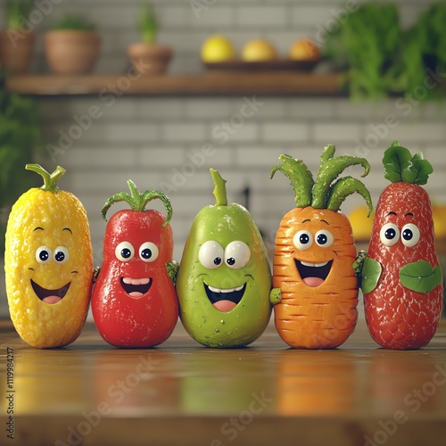 A Whimsical Fruit and Vegetable Themed Animation for a Charity photo