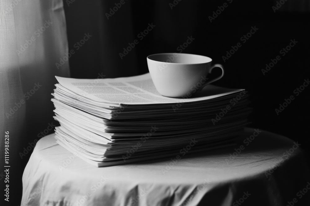 Stack of White Paper Sheets Stack of White Paper Sheets
