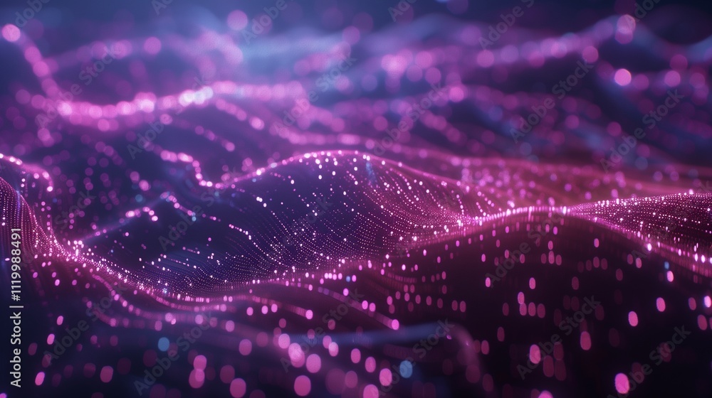 A detailed visualization of a digital network with floating data points and lines A detailed visualization of a digital network with floating data points and lines