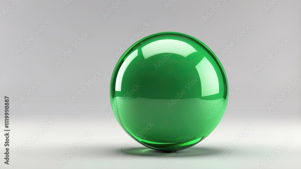 Green sphere ball 3D render symbol isolated on a transparent background cutout. Green sphere ball 3D render symbol isolated on a transparent background cutout.