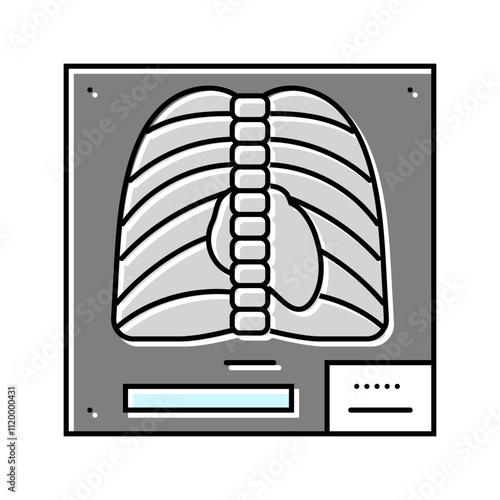 x ray fracture injury color icon vector. x ray fracture injury sign. isolated symbol illustration