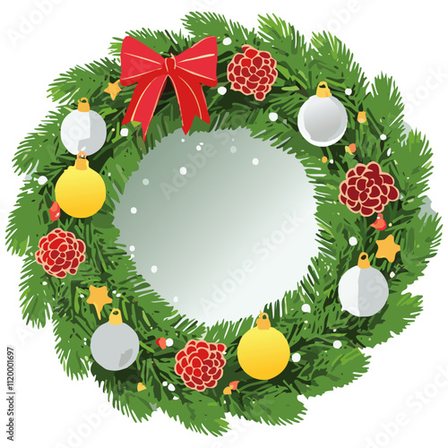 christmas holiday wreath