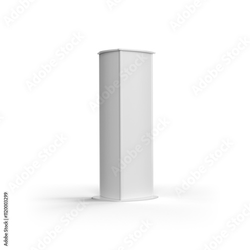 Prominent Totem Poster Stand Mockup for Effective Advertising