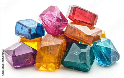 Vibrant Collection of Colorful Gemstone Crystals photo