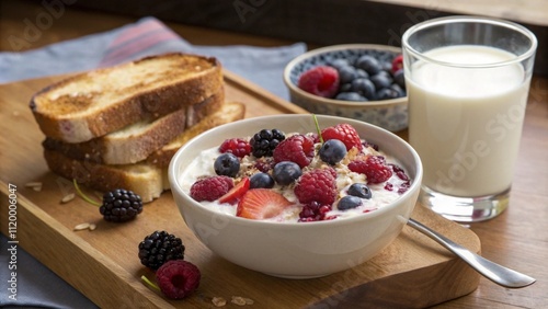 oatmeal with berries