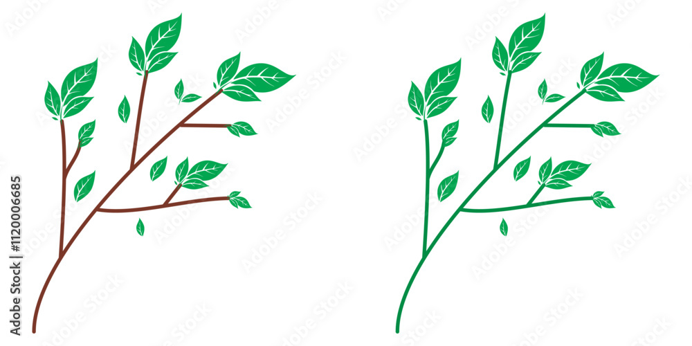 Set Of Tree Branch With Leafs, Young Tree. Spring Concept. Spring Planting. Early Seedlings Grown From Seeds. Agriculture. Earth Day, Ecology Concept. Isolated On Transparent Background. Set Of Tree Branch With Leafs, Young Tree. Spring Concept. Spring Planting. Early Seedlings Grown From Seeds. Agriculture. Earth Day, Ecology Concept. Isolated On Transparent Background.